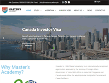 Tablet Screenshot of mastersacademy.in